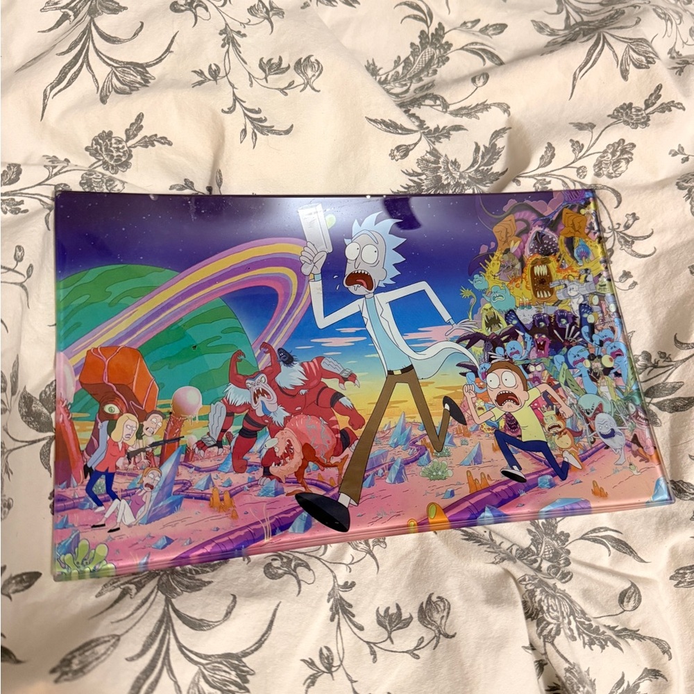 Rick & Morty Glass Tray
